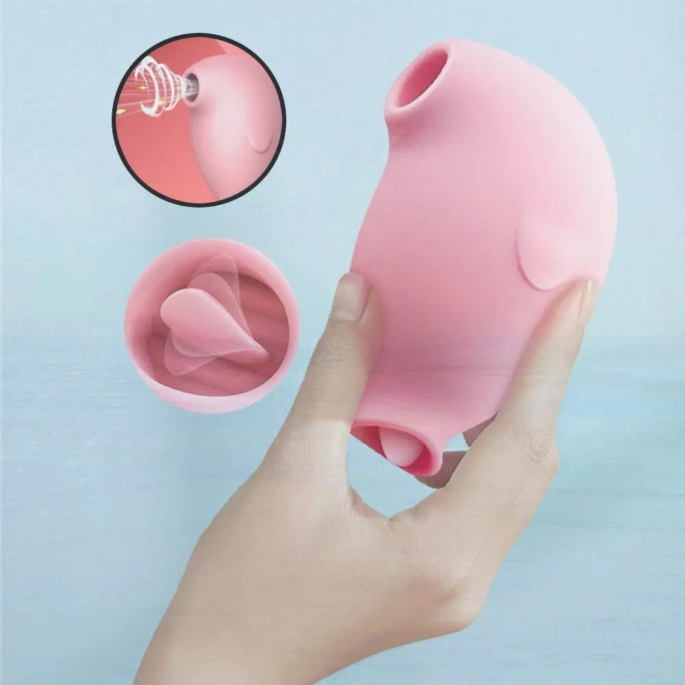Heating Tongue Licking Clitoral Vibrator