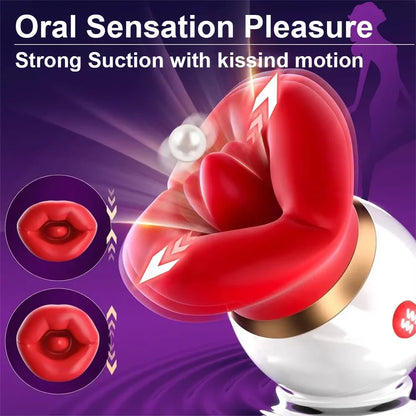 Rose Mouth-Shaped Vibrator Clitoral