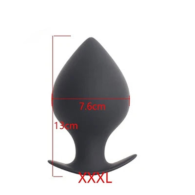 Hard Silicone Anal Training Plug — Progressive 5 Sizes
