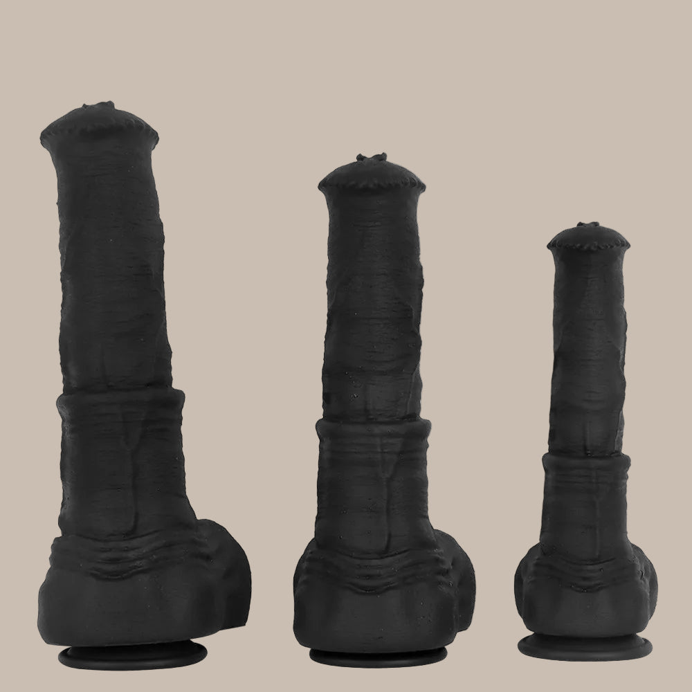 Black Horse Dildo Realistic Animal Dildo Silicone Penis for Man/Women Sex Toys Butt Plug Expander Masturbation Sex Tool Toy 18
