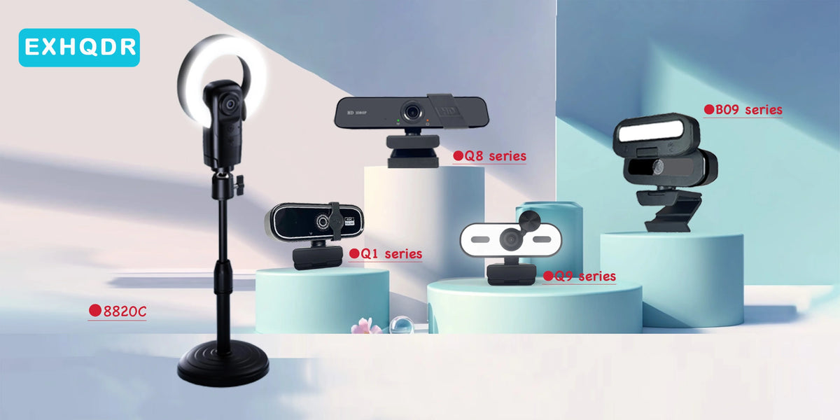 AI Autofocus 4K Webcam With Light