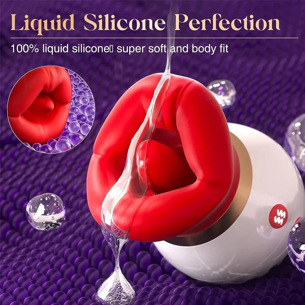 Rose Mouth-Shaped Vibrator Clitoral