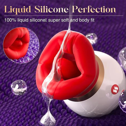 Rose Mouth-Shaped Vibrator Clitoral