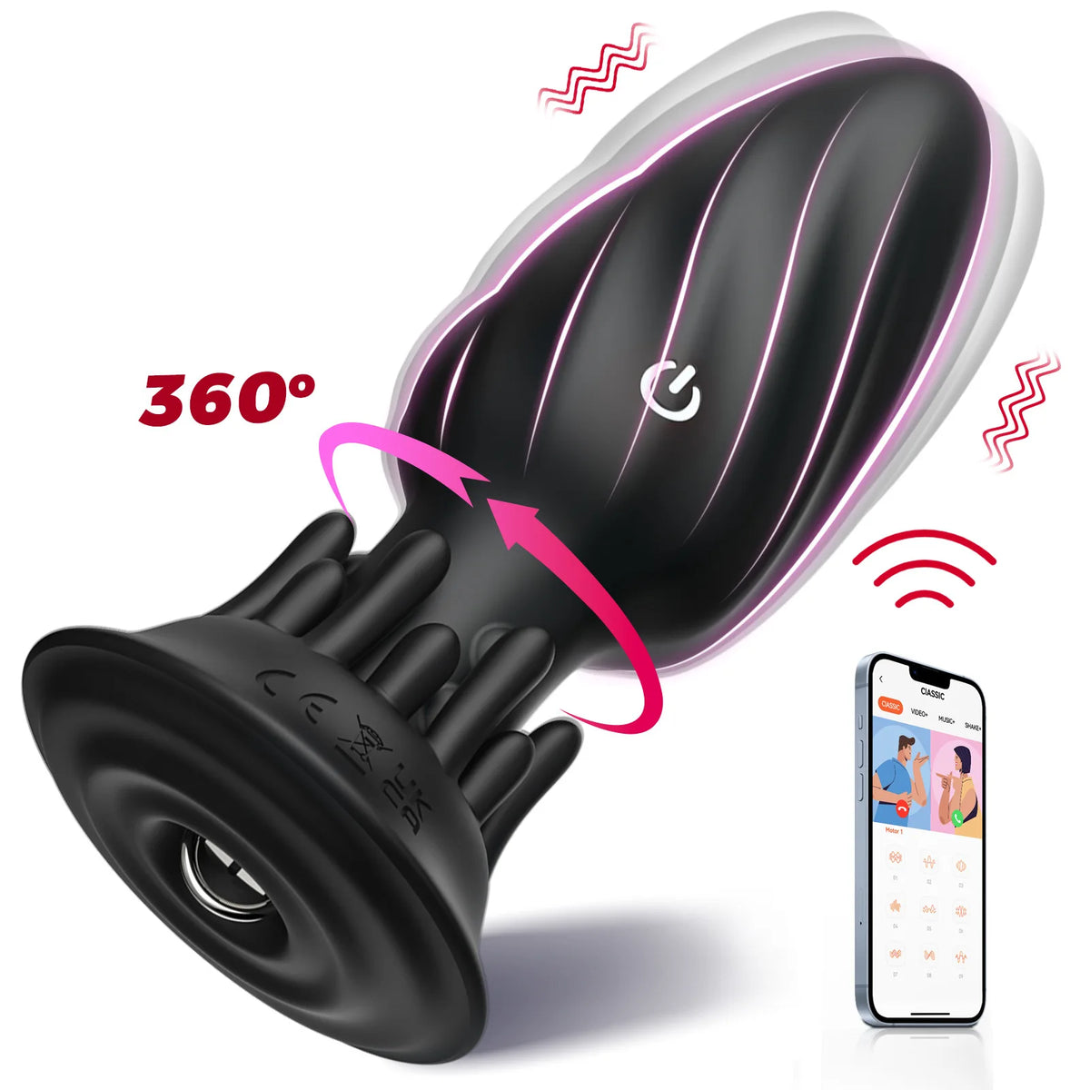 360° Prostate Vibrator — Wearable Remote or App Control