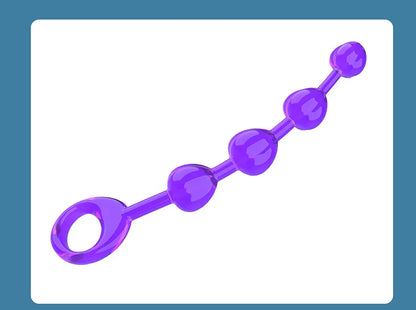 Anal Stimulator Ball Beads Butt Plug Masturbation Crystal Sex Toy for Beginners Man Women Couples Anus Masturbator  Massager