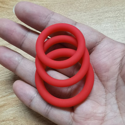 Cock Rings 3PCS Flash In The Night Lock Durable Silicone Penis Ring Sex Toys for Men Male Delay Ejaculation Scrotum Lock Ring