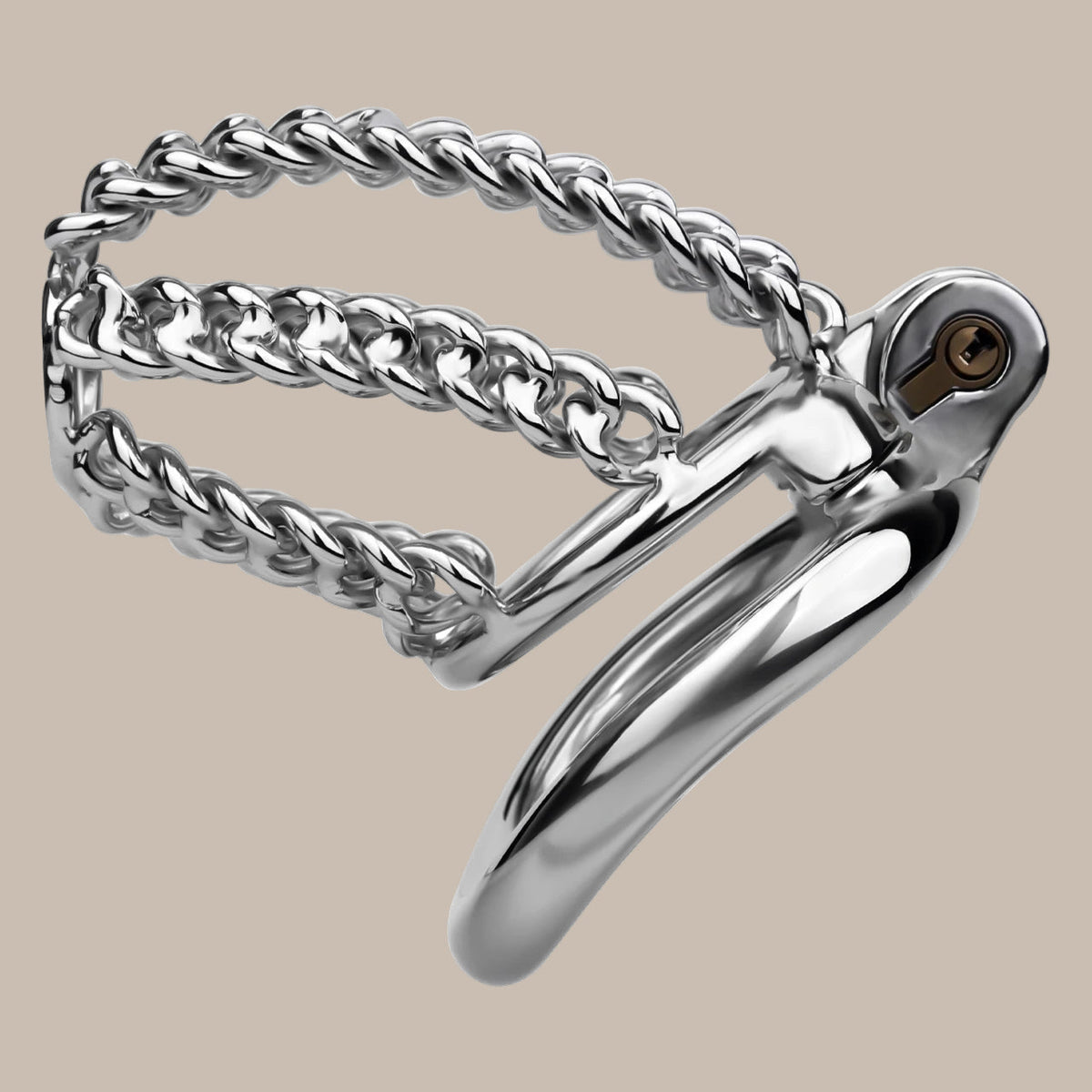 Binding Metal Chastity Cage