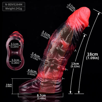 Vibrating Silicone Sleeve Extender – Multi-Mode
