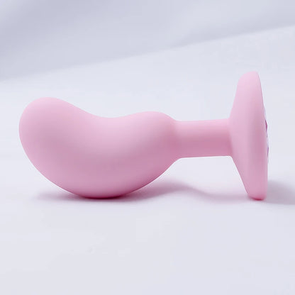 Silicone Anal Plug Anal Dildos Small Pea Shaped Butt Plug Crystal Base Sex Stopper Adult Toys Anal Toys Sex Toys For Woman