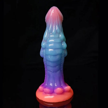 Luminous Monster Dildo — 22cm Glow Liquid Silicone