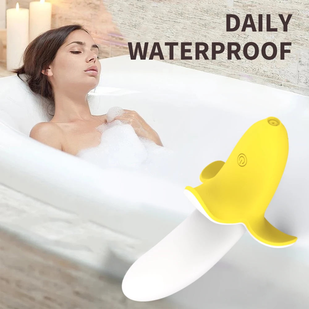Banana Silicone Vibrator — 12-Frequency G-Spot and Anal