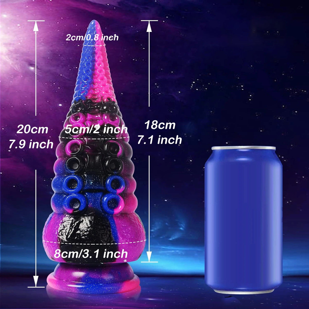 Huge Octopus Tentacle Fantasy Dildo — 4 Colours Suction