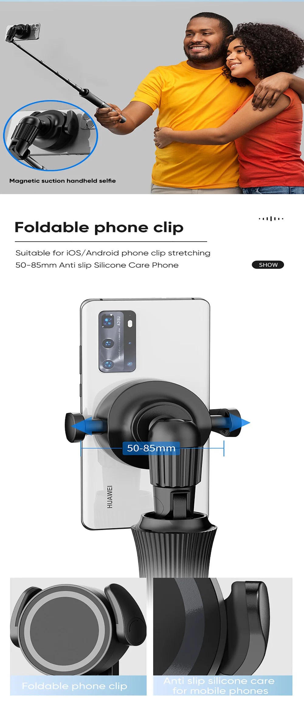 Bluetooth Remote Selfie Stick