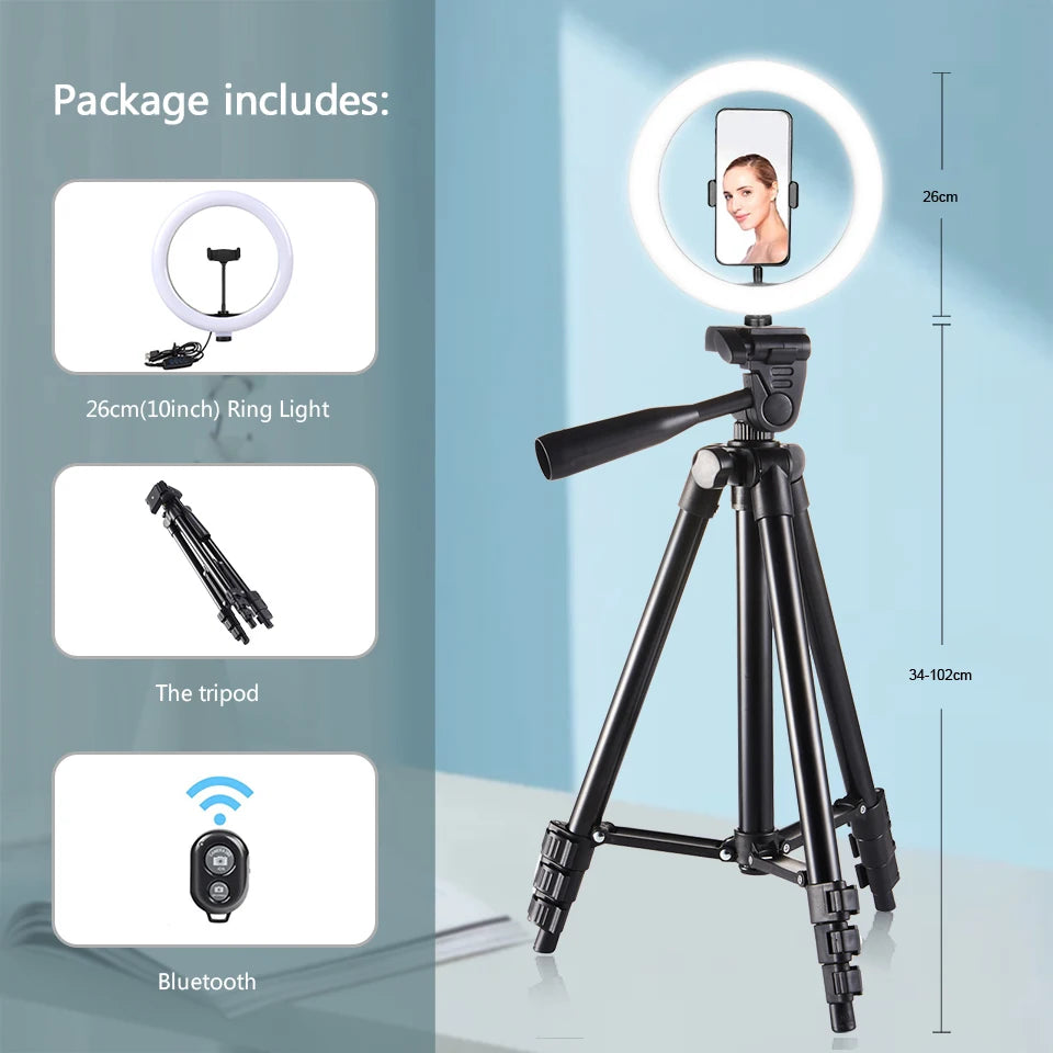 Remote Control Tripod Ringlight Stand