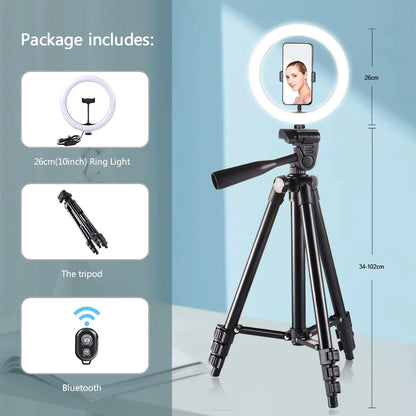 Remote Control Tripod Ringlight Stand