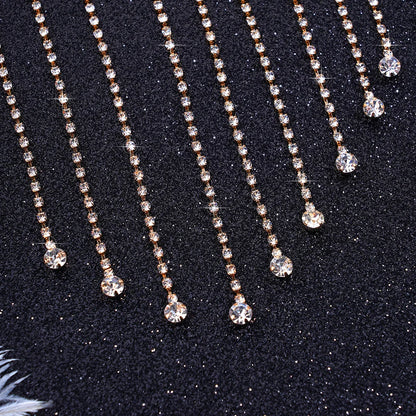 Crystal Tassel Masquerade Headwear Chain