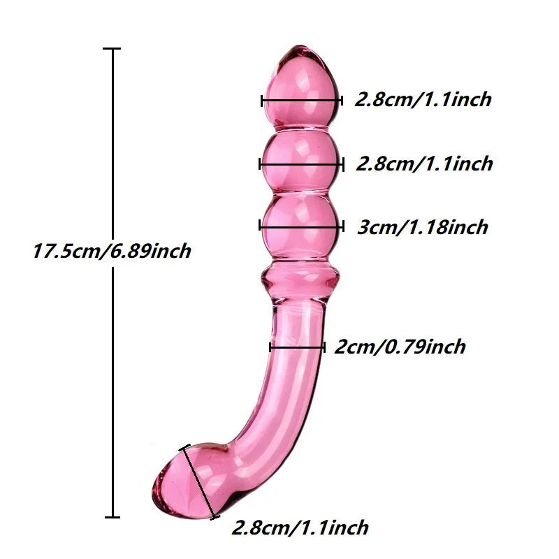 Crystal Glass Plug for Adults