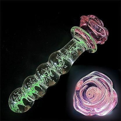 Rose Crystal Design Smooth Plug