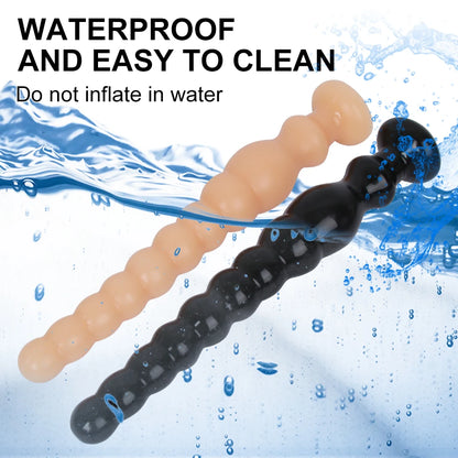 Long Graduated Anal Beads — Flexible PVC Four Styles