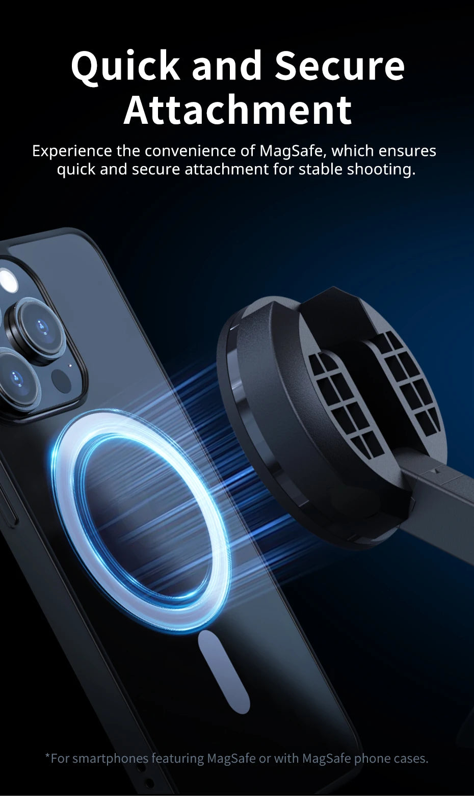 Bluetooth Remote Magnetic Phone Tripod