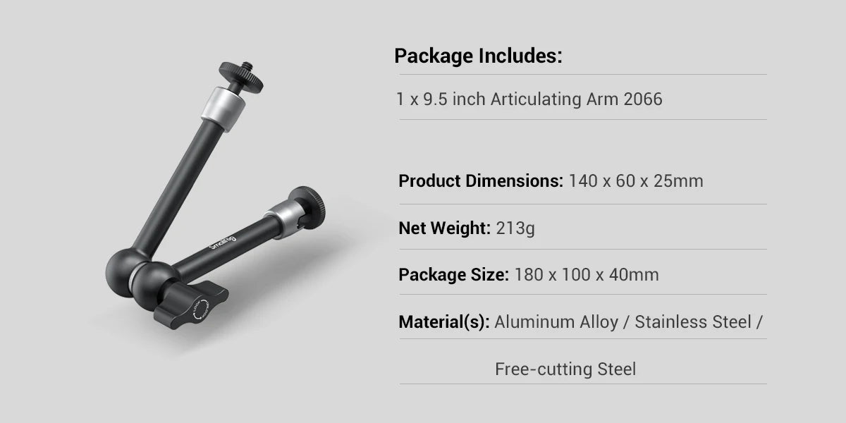 Universal Camera Articulating Arm
