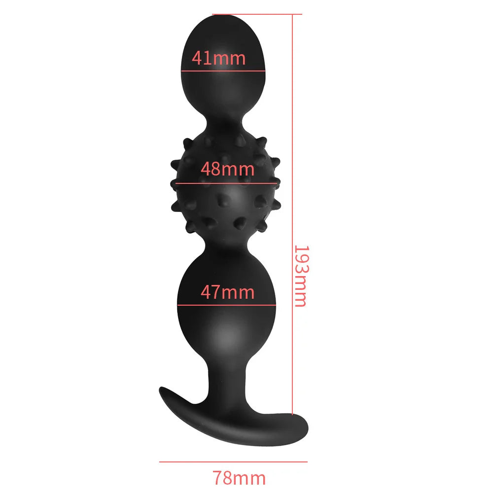Vibrating Silicone Plug Built In Ball
