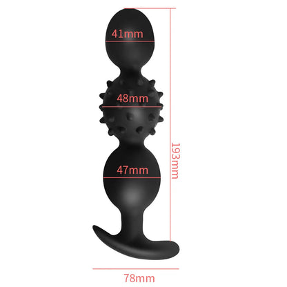 Vibrating Silicone Plug Built In Ball