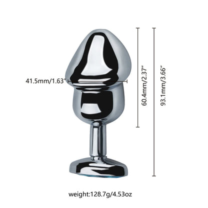 Stainless Steel Crystal Plug Set 3