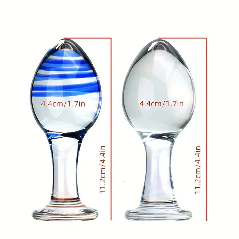 Crystal Smooth Glass Plug