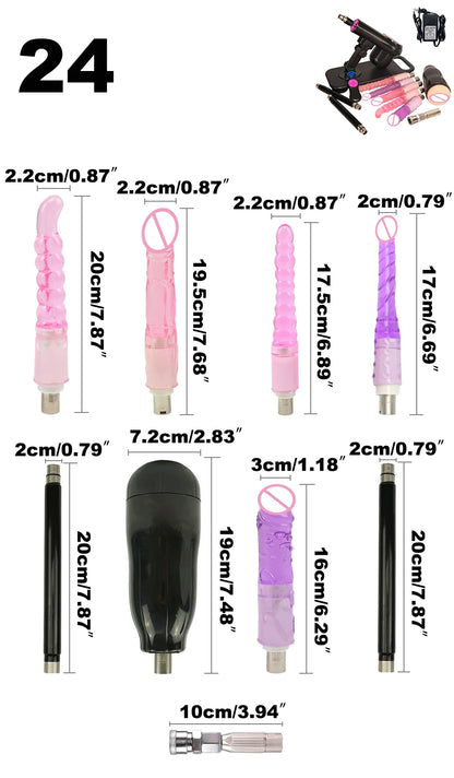 Wireless Remote Control Sex Machine Set