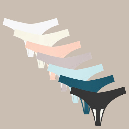 Solid Color Comfortable Ice Silk Panties
