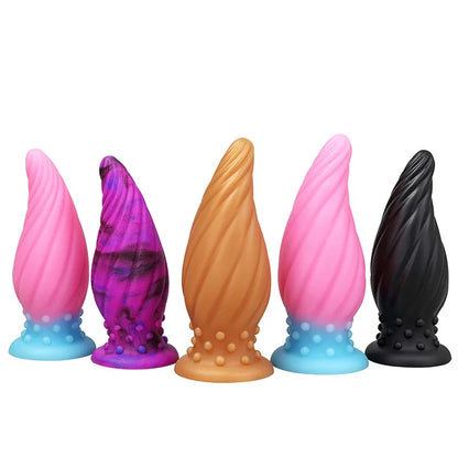 Luminous Glow Silicone Anal Plug — 5 Sizes Body Safe