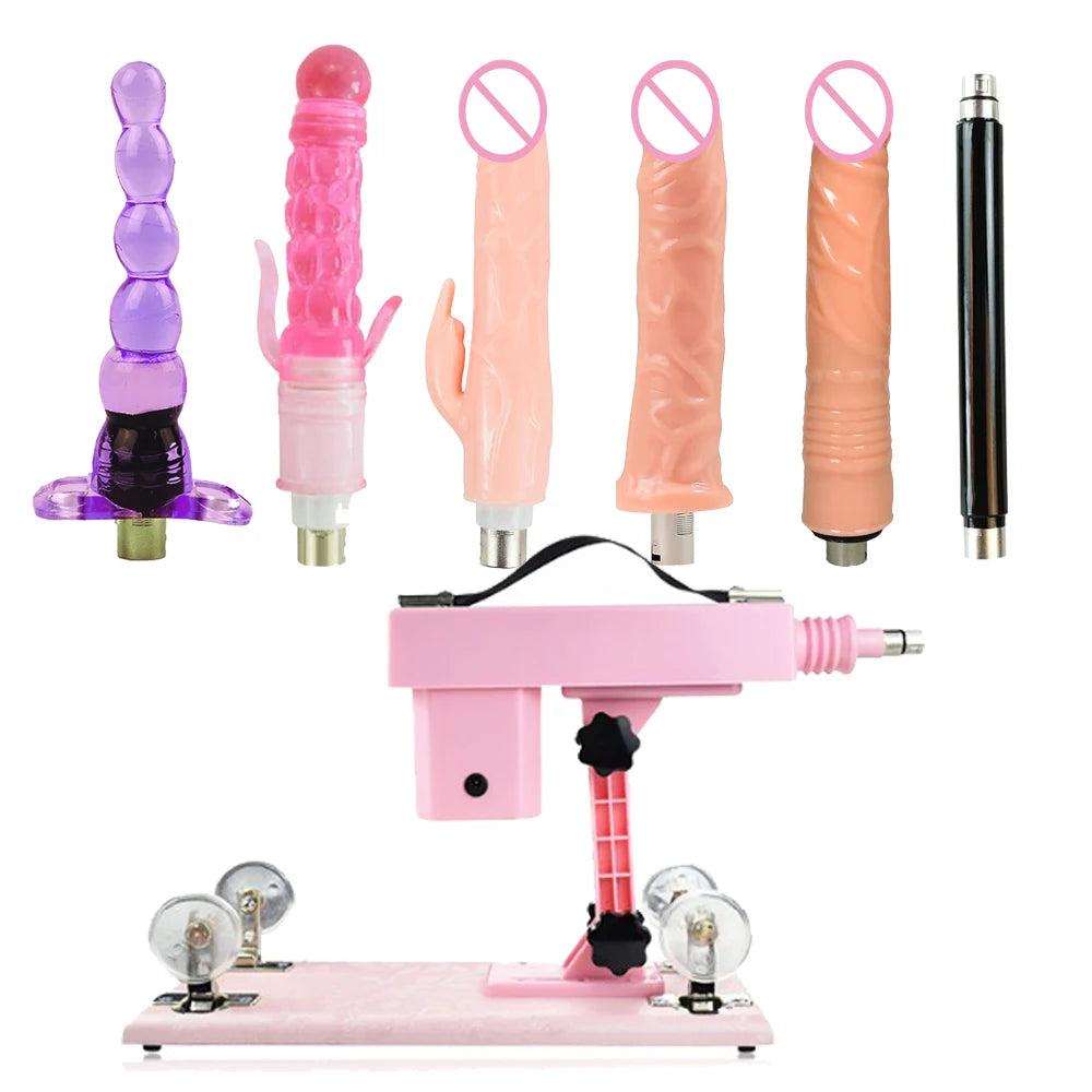 Quiet Auto Sex Machine with 3XLR Attachments