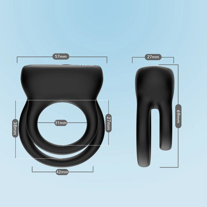 Single ring male charging lock precision ring physical silicone USK-C24 double silicone ring adult Vibrators sexo para hombre