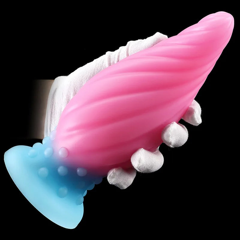 Luminous Glow Silicone Anal Plug — 5 Sizes Body Safe