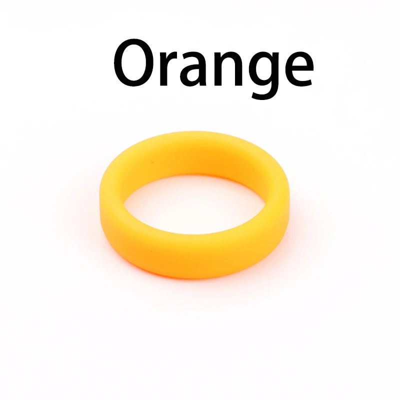 6 Color Penis Ring Delay Ejaculation Silicone Reusable Semen Cock Rings on for Men Enlargement Sex Toys For Men Couple Rings
