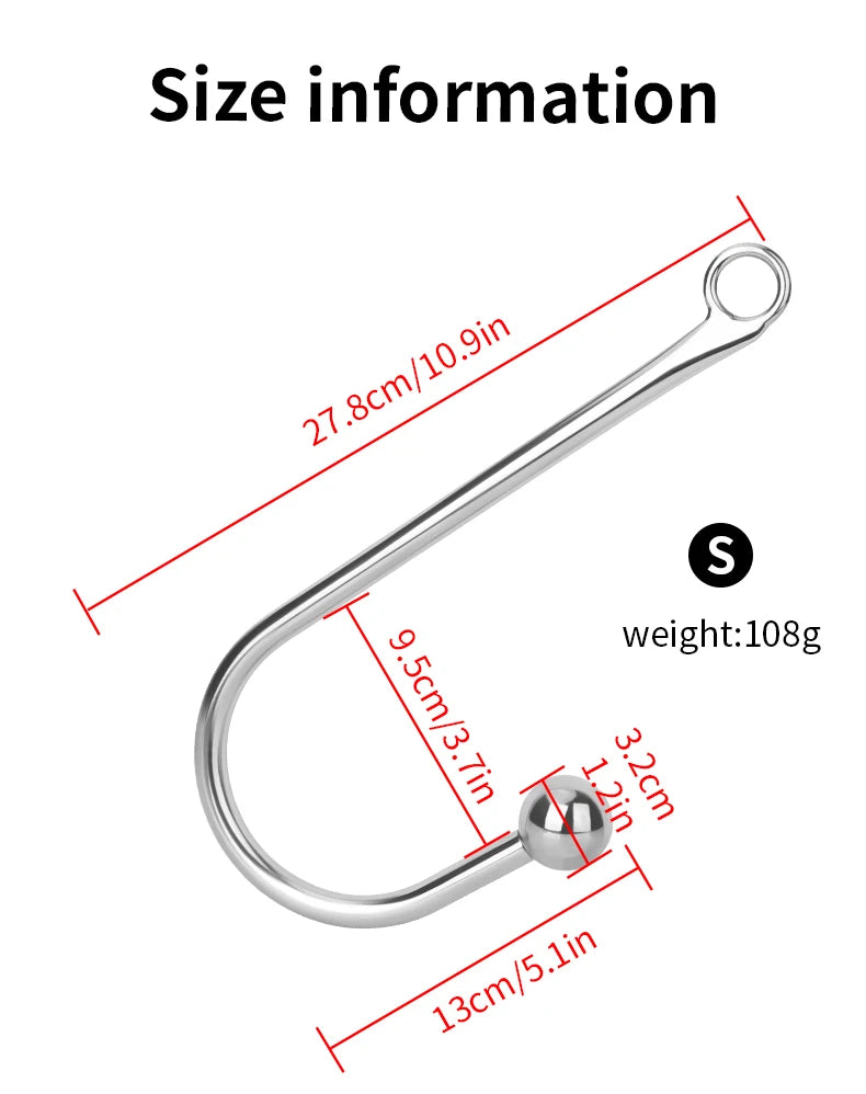Premium Stainless Steel Anal Hook