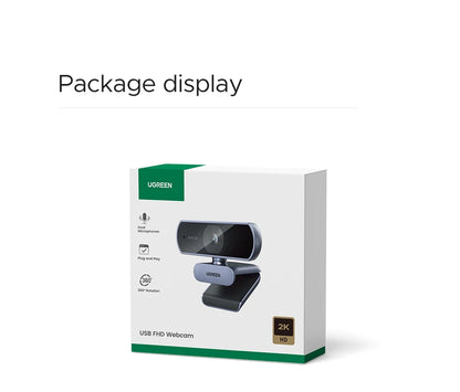 Full HD Webcam with Clear Audio Mic