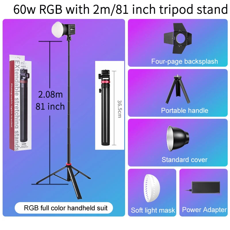 Adjustable Brightness LED Streaming Lamp