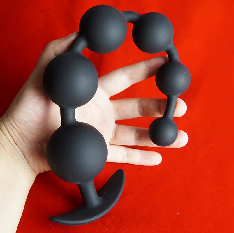 Silicone Anal Beads — 4 Smooth Balls 4 Colours