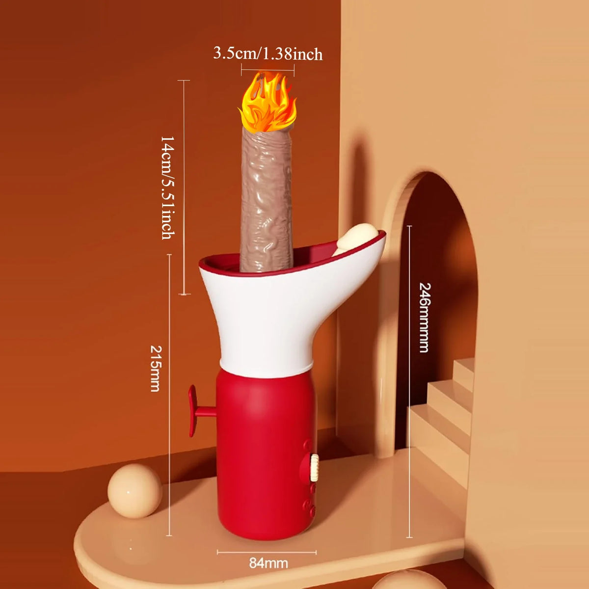 3-in-1 Heating Thrusting Sex Machine