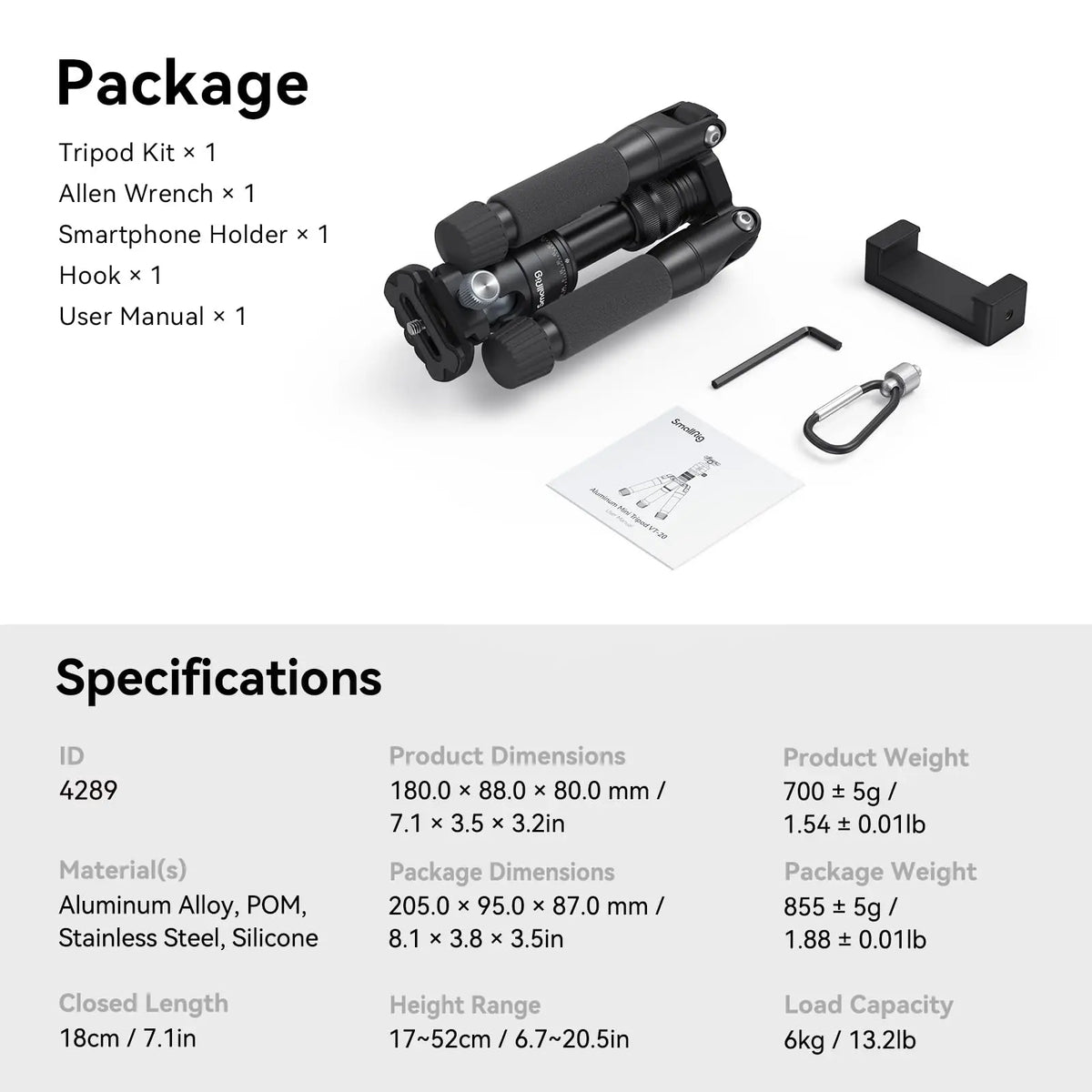 Lightweight Aluminum Tripod