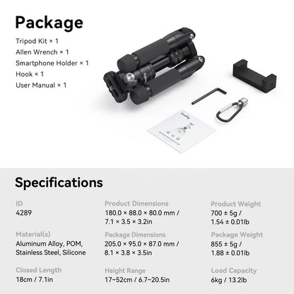 Lightweight Aluminum Tripod