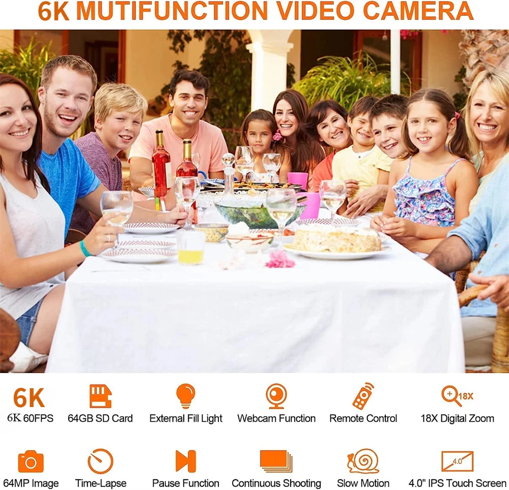 Portable 6K Video Camera
