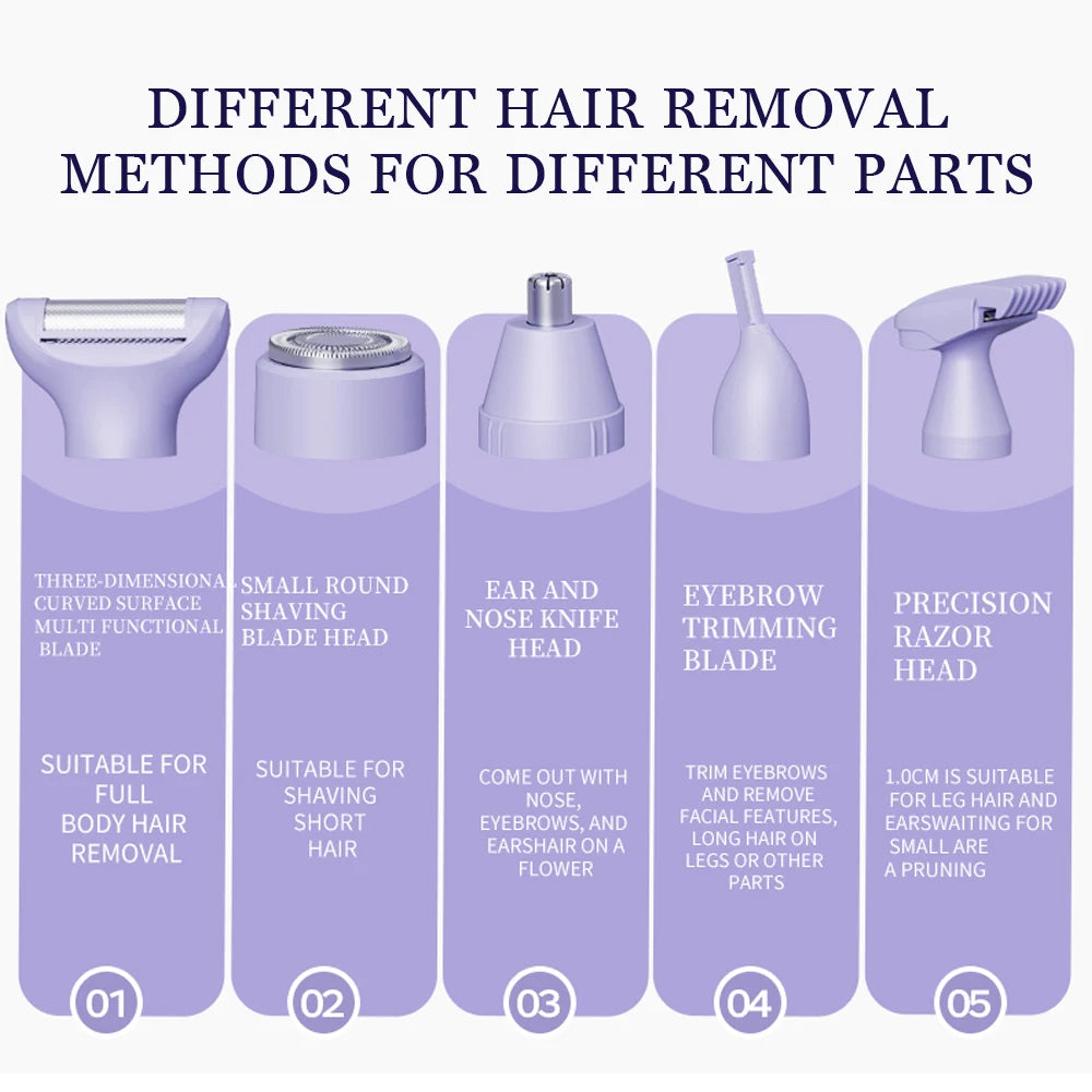 5-in-1 Women’s Electric Trimmer