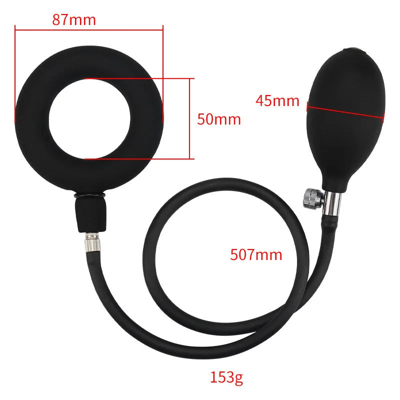 Air Pump Control Penis Ring for Men