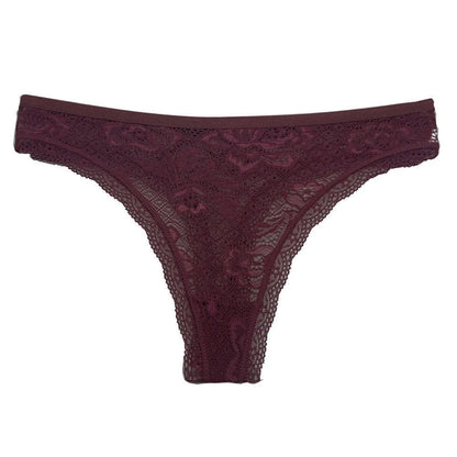 5 Pcs/Set Women's Underwear M-XL Sexy G-string Floral Transparent Female Underpants Lingerie Lace Thongs Woman Panties