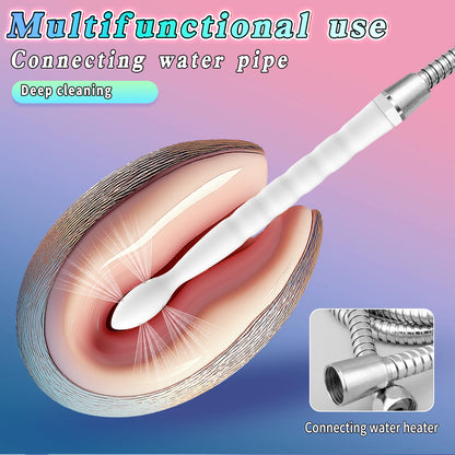 Soft Metal Hose Anal Intestinal Vaginal Cleaning Flushing Device Nozzle Enema Device Female Washing Device Sex Toy For Women Men