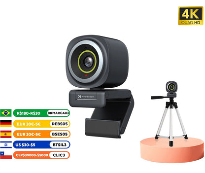Camera with Dual Microphones & Autofocus
