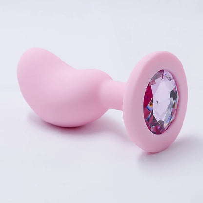 Silicone Anal Plug Anal Dildos Small Pea Shaped Butt Plug Crystal Base Sex Stopper Adult Toys Anal Toys Sex Toys For Woman